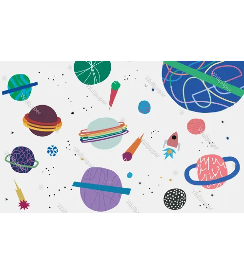 Supernova Blast – Bold Cosmic Wallpaper for Kids | Art Vision Decor