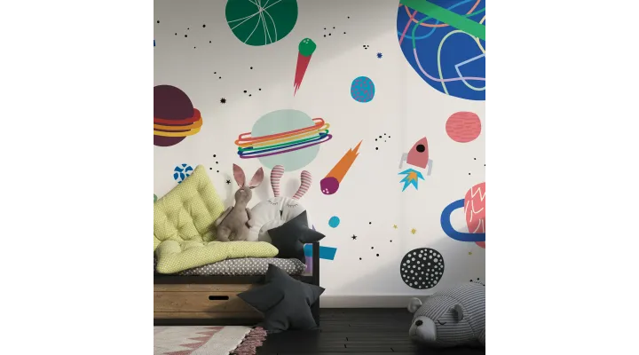 Supernova Blast – Bold Cosmic Wallpaper for Kids | Art Vision Decor