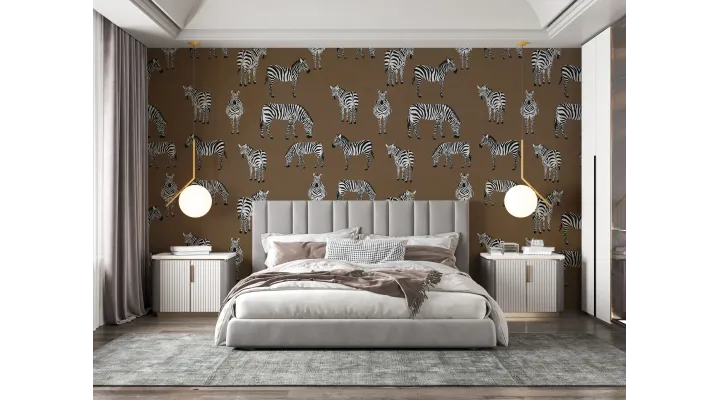 Zebra Safari Kids’ Wallpaper | Playful & Stylish Animal Print