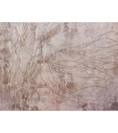Golden Flow – Elegant Wallpaper with Grain-Inspired Graphics | ART VISION DECOR
