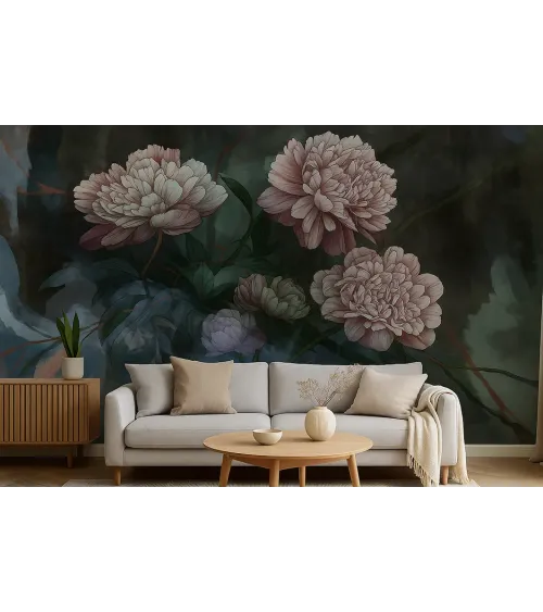 Peony Grace – Elegant Wallpaper with Bold Peony Flowers | ART VISION DECOR