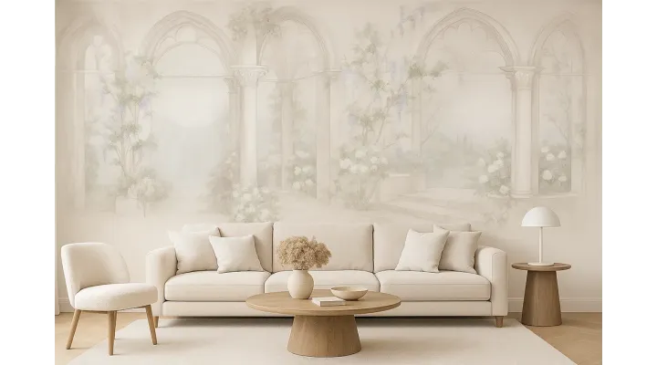 Seraphic Vista Mural - Timeless Elegance for Your Walls