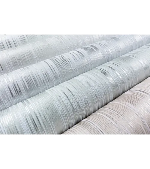 Vinyl Foam wallpaper on non-woven base Vinil RAIN DHS-1587-02 white gray