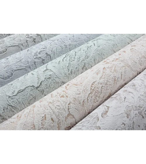 Vinyl Foam wallpaper on non-woven base Vinil ESFERO DHS-1596-04 Gold Beige