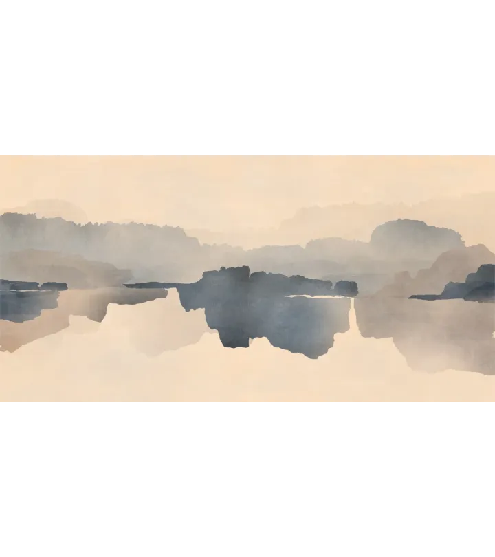 Monte Soprano Custom Seamless Wallpaper – Zen-Inspired Elegance for Serene Interiors