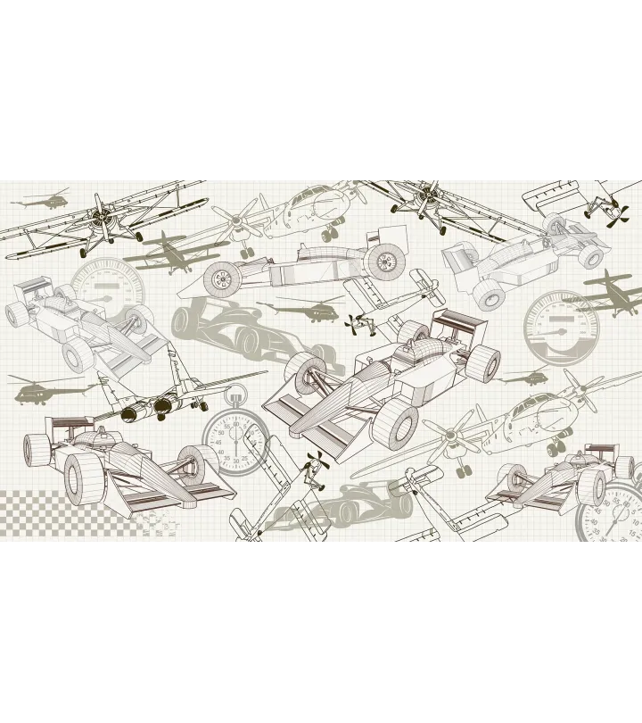 Speed & Flight Teen Wallpaper – Custom Seamless Wall Mural Canada
