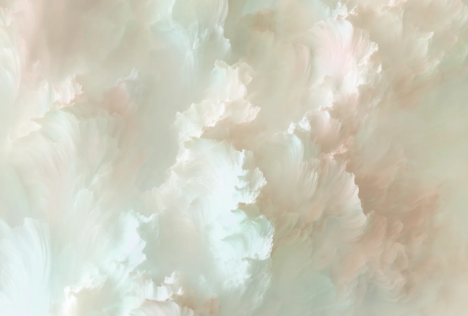 Silken Bloom – Elegant Seamless Wallpaper with Airy Floral Texture | Art Vision Decor