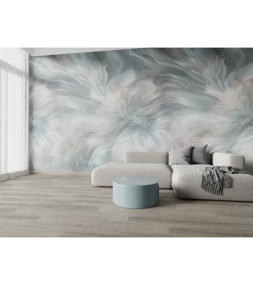 Celestial Petals – Seamless Wallpaper with Ethereal Bloom Design | Art Vision Decor