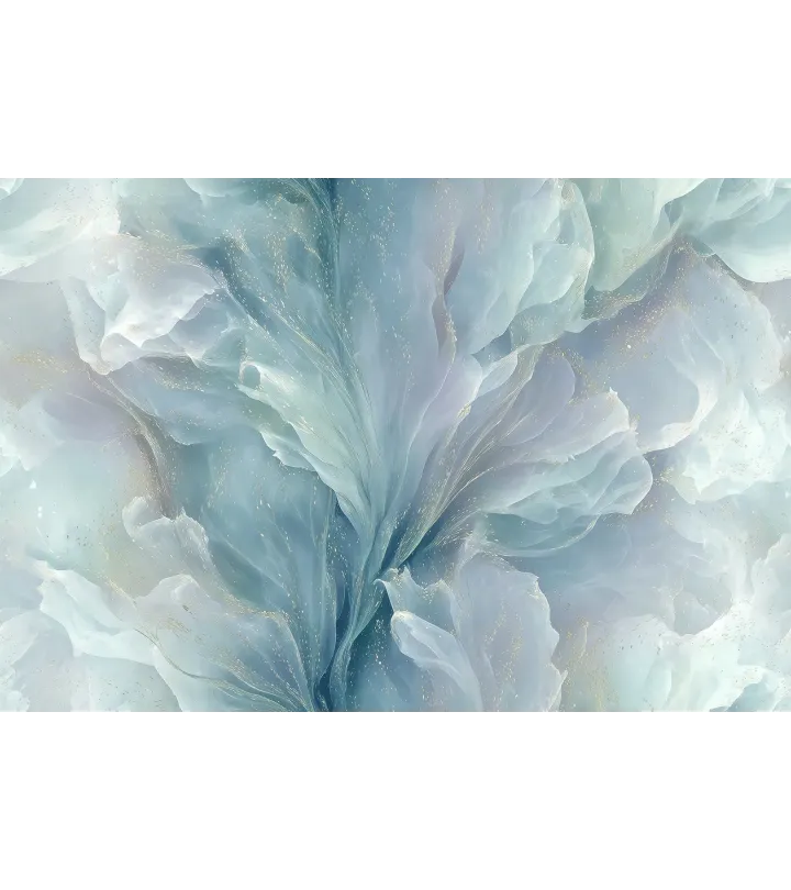 Ethereal Veil – Seamless Flowing Petal Wallpaper | Art Vision Decor