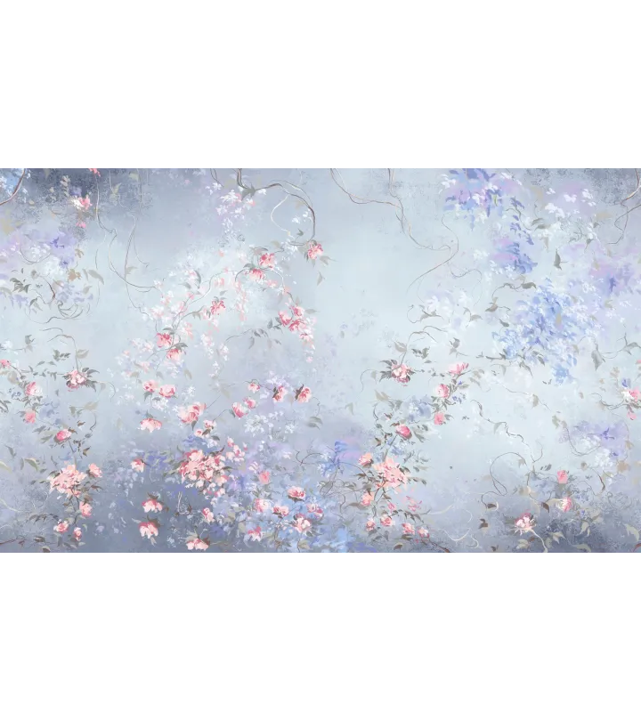 Pastel Petals – Elegant Floral Wallpaper in Soft Pastel Shades | Art Vision Decor