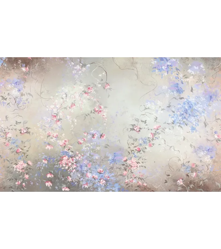 Pastel Petals – Elegant Floral Wallpaper in Soft Pastel Shades | Art Vision Decor