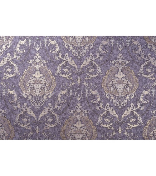 Vinyl Foam wallpaper on non-woven base Vinil Malena DHV-1484/7 Purple 10,05 x 1,06 m