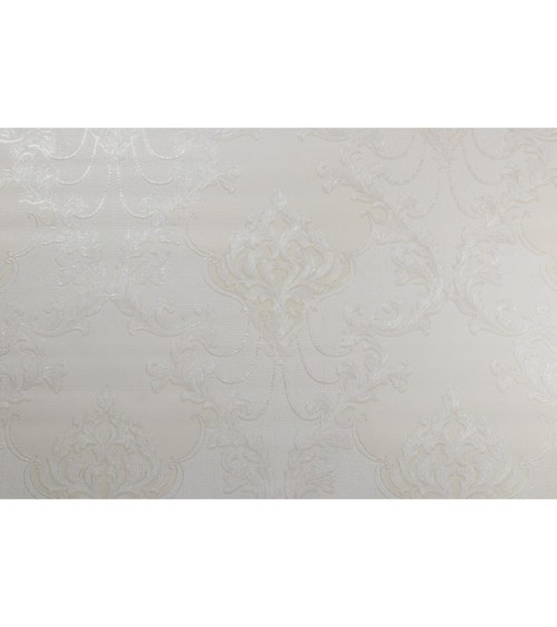 Vinyl Foam wallpaper on non-woven base Vinil Atreyu DHV-1485/3 White 10,05 x 1,06 m