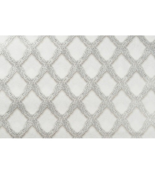 Vinyl Foam wallpaper on non-woven base Vinil CHARLOTTE KFV 3-1622 Light-Silver 10,05 x 0,53 m