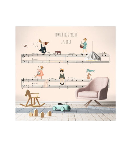 Wall Mural "Notes" buy with delivery in Ukraine in the Luxury Textile store