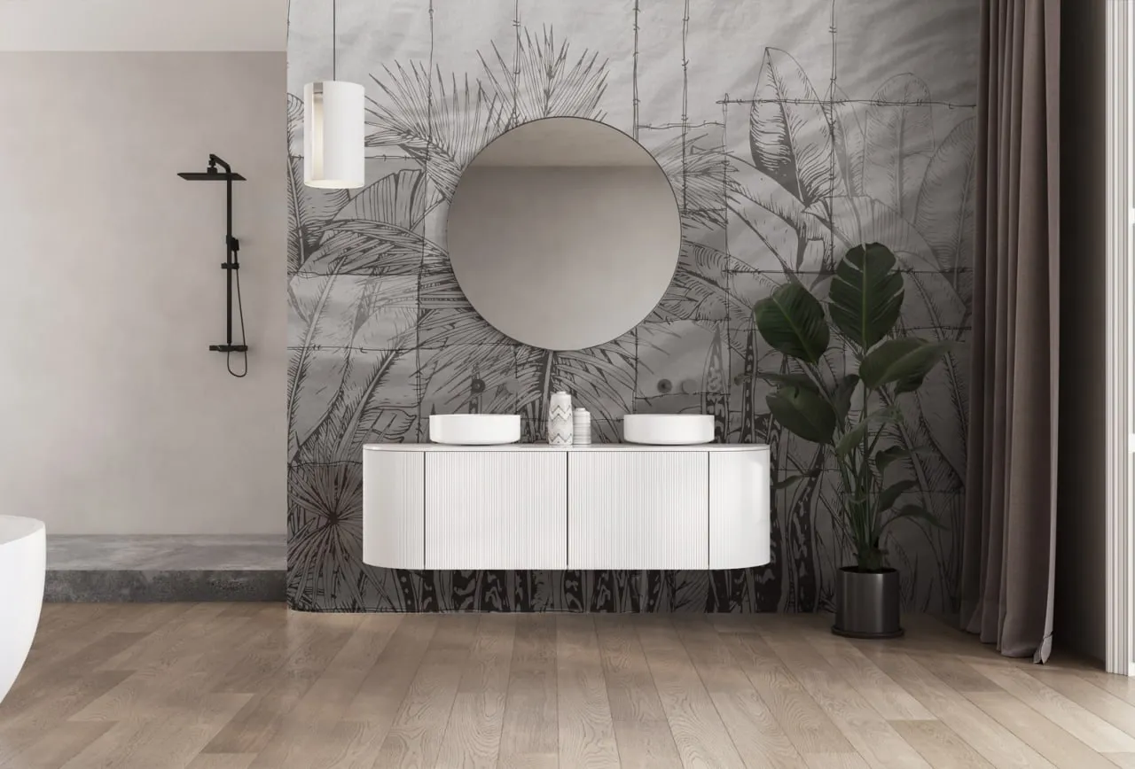 Walter Wallpaper - Tropical Neutral Design for Modern Interiors | Art Vision Decor