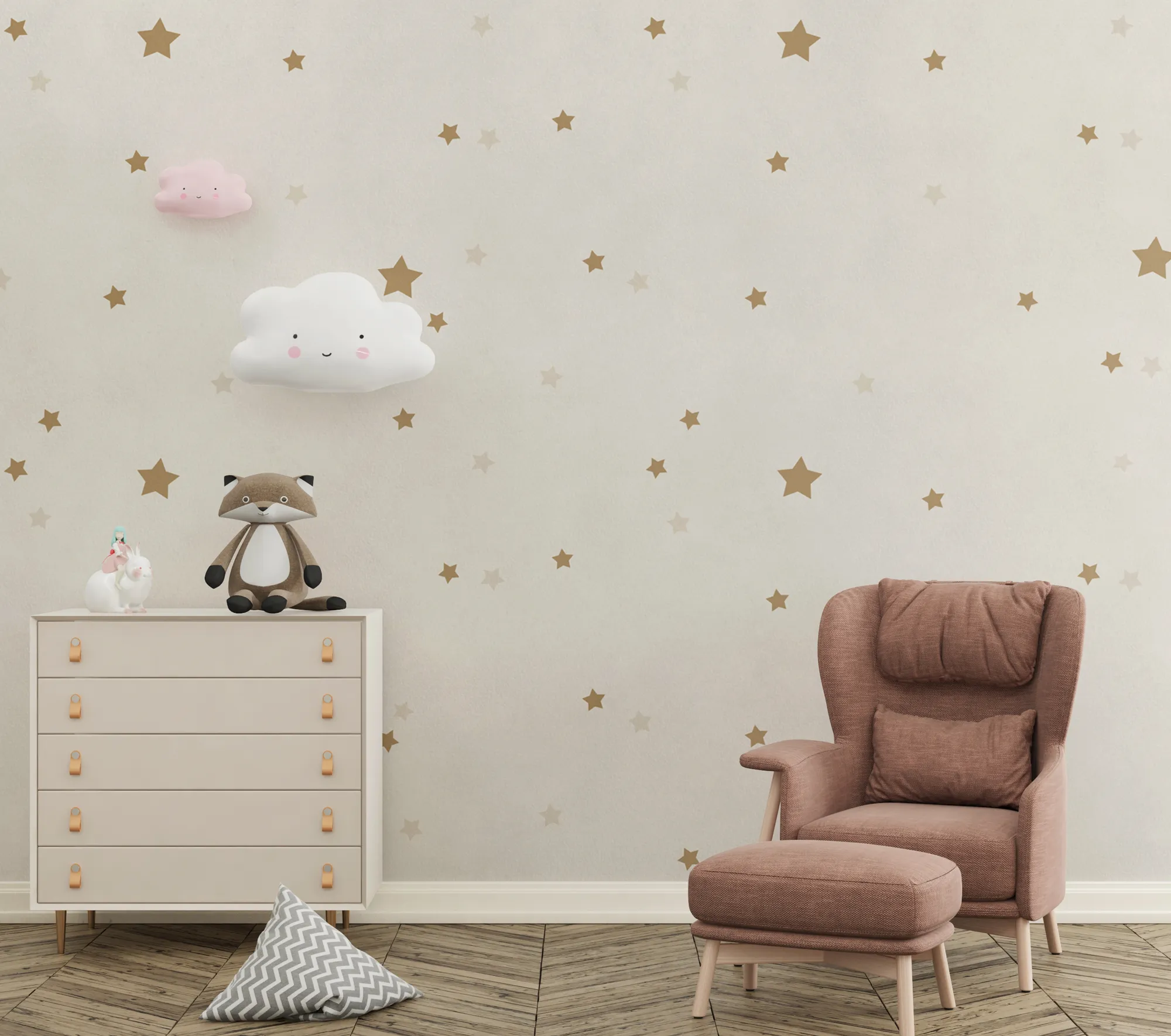 Stars for You – Dreamy Starry Night Kids’ Wallpaper | Art Vision Decor