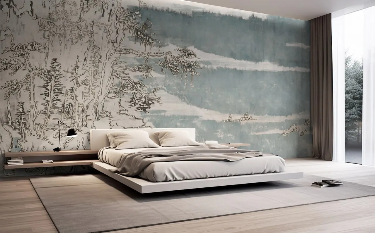 Tokai – Japanese-Inspired Landscape Wallpaper | Luxury Wall Decor