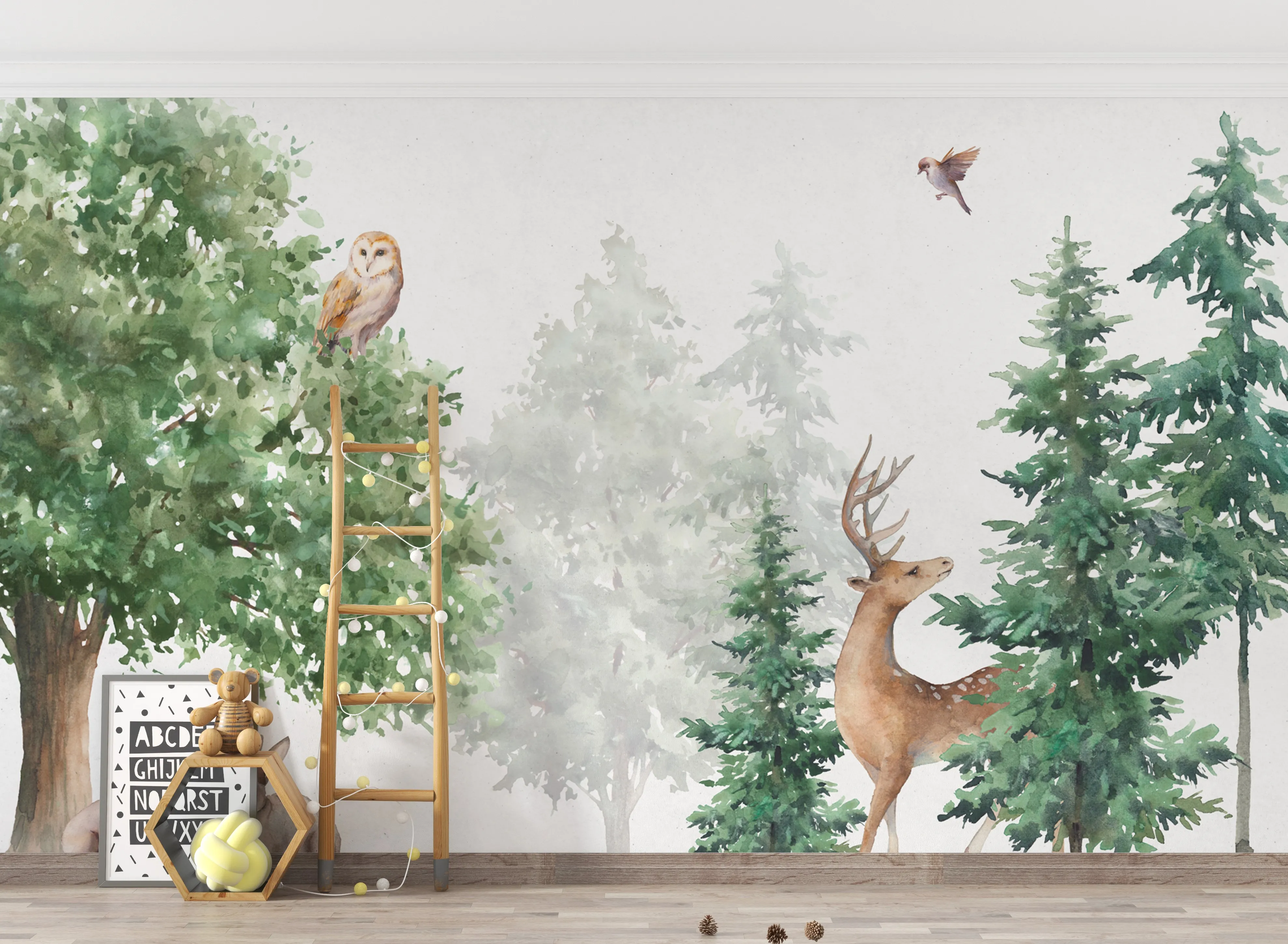 Whimsy Woods – Cute Forest Animal Wallpaper for Kids | Art Vision Decor