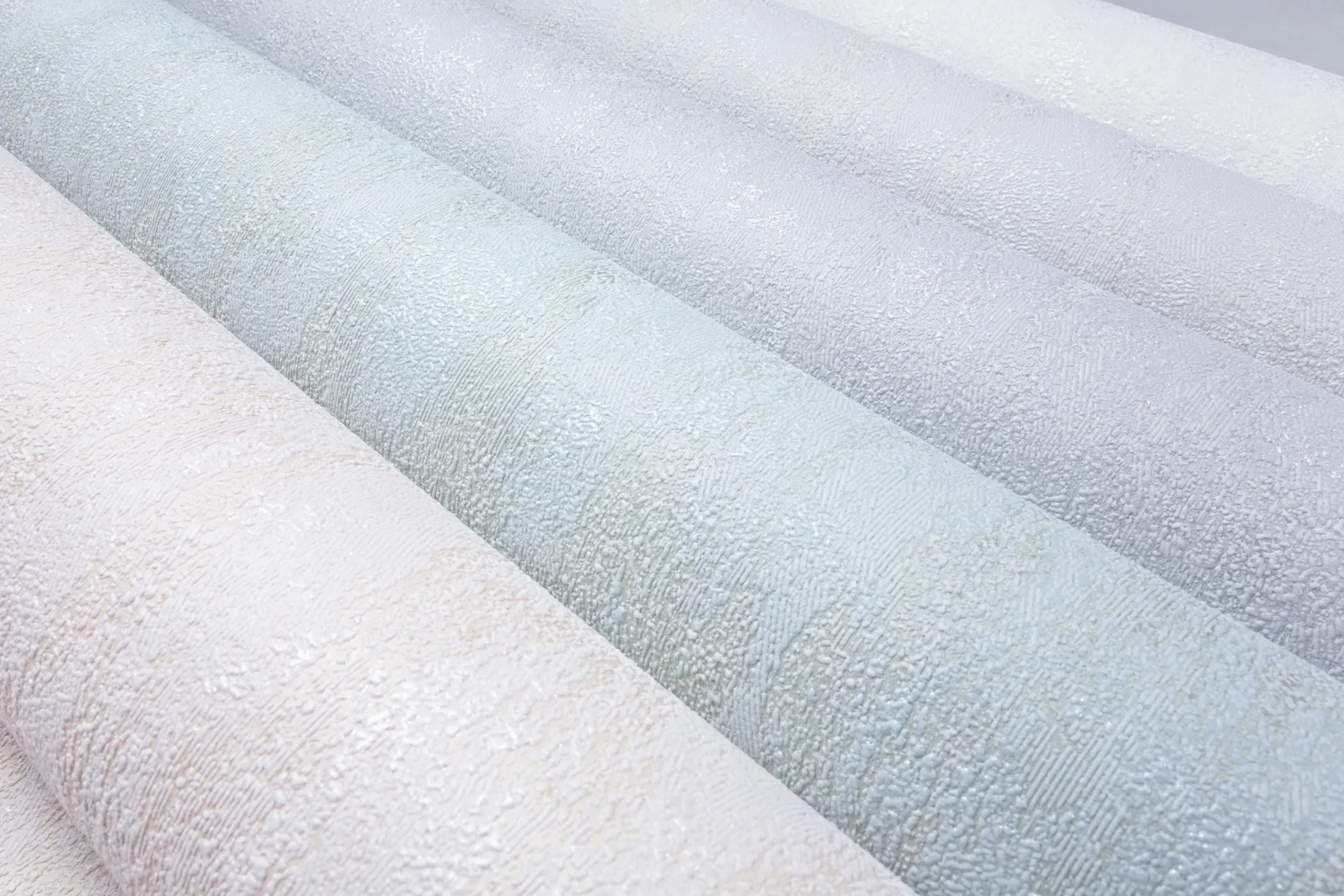 Vinyl Foam wallpaper on non-woven base Vinil RAIN DHS-1588-02 White Gray
