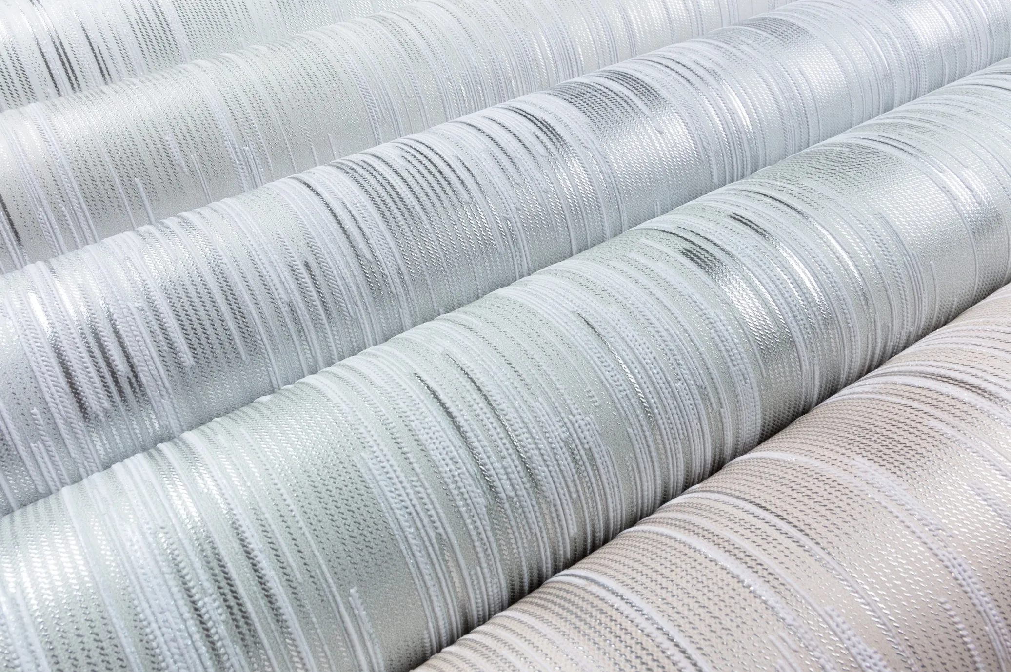 Vinyl Foam wallpaper on non-woven base Vinil RAIN DHS-1587-02 white gray