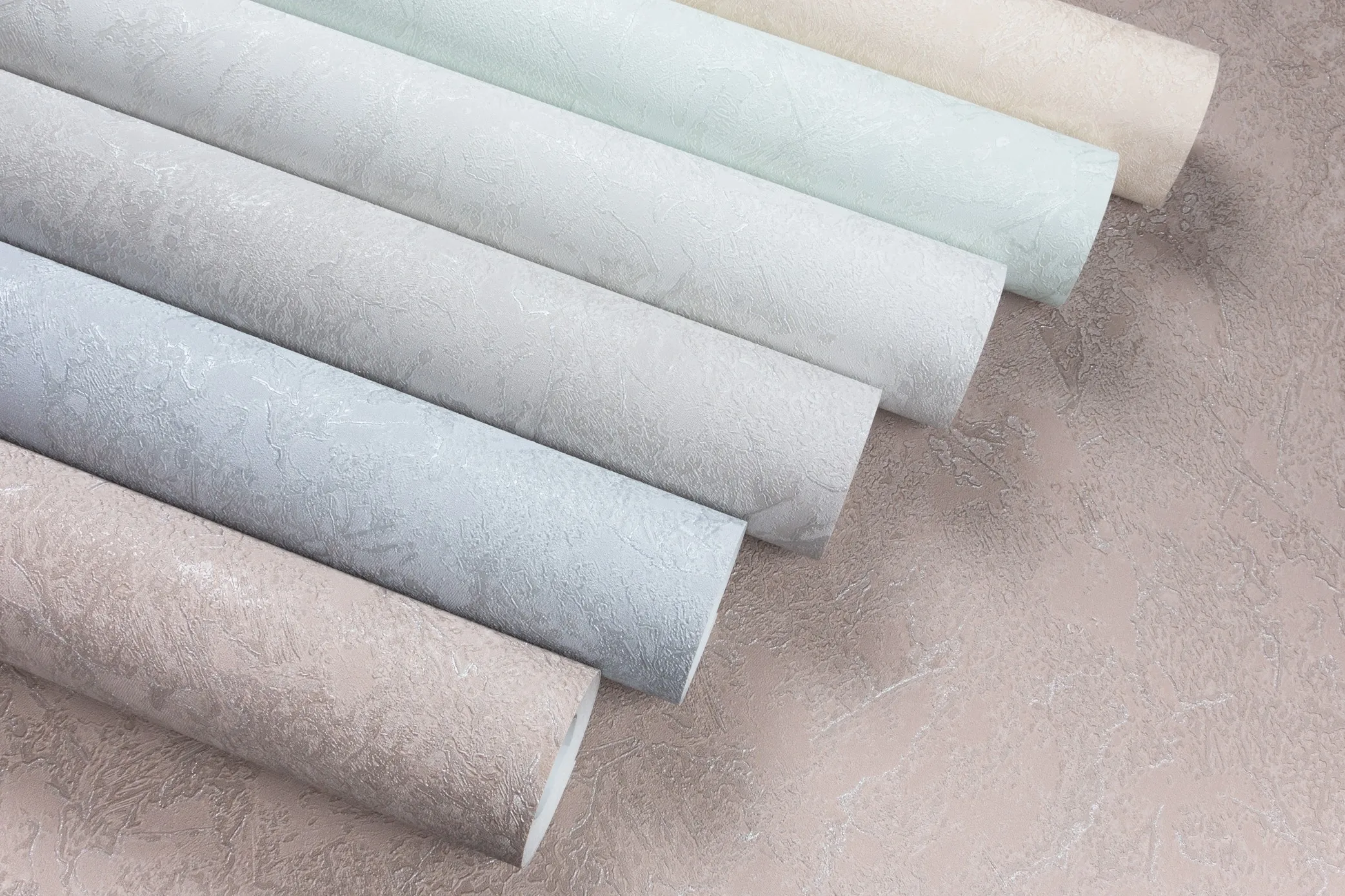 Almaz Wallpaper Collection – Soft Mineral Texture with Elegant Sheen | Art Vision Decor SHT-1662-03 Light Gray