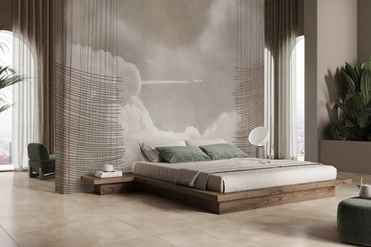 Tomas Edison Seamless Wallpaper | Luxury Earth-Tone Wall Design by Art Vision Decor