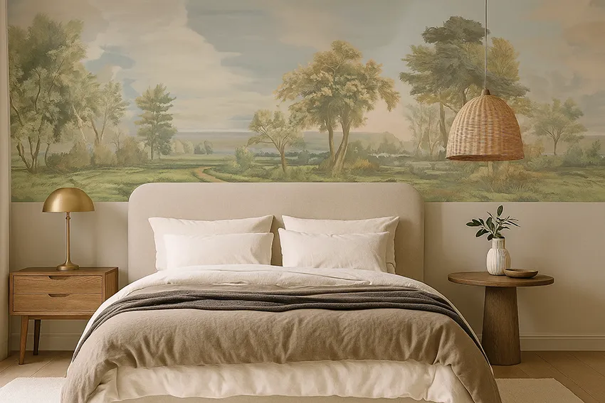Forest Sounds Seamless Wallpaper | Luxury Earth-Tone Wall Design by Art Vision Decor