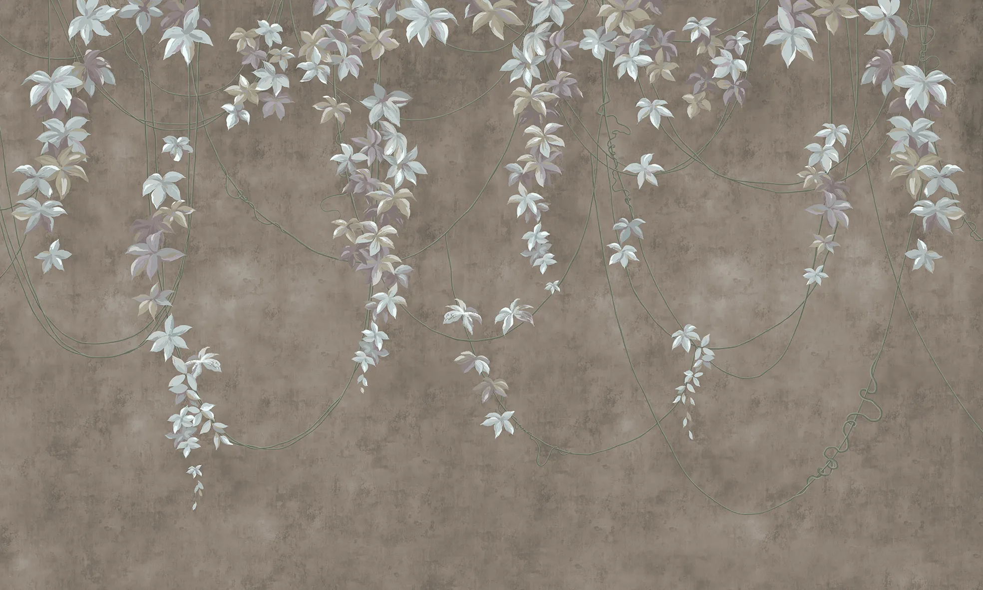 Vine Harmony — Nature-Inspired Wallpaper in Soft Shades | Art Vision Decor