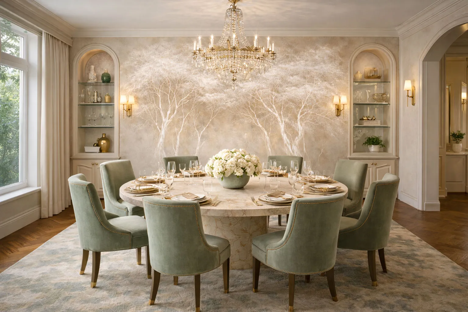 Vellora Luxury Wall Mural | Elegant Designer Wallpaper for Modern Interiors