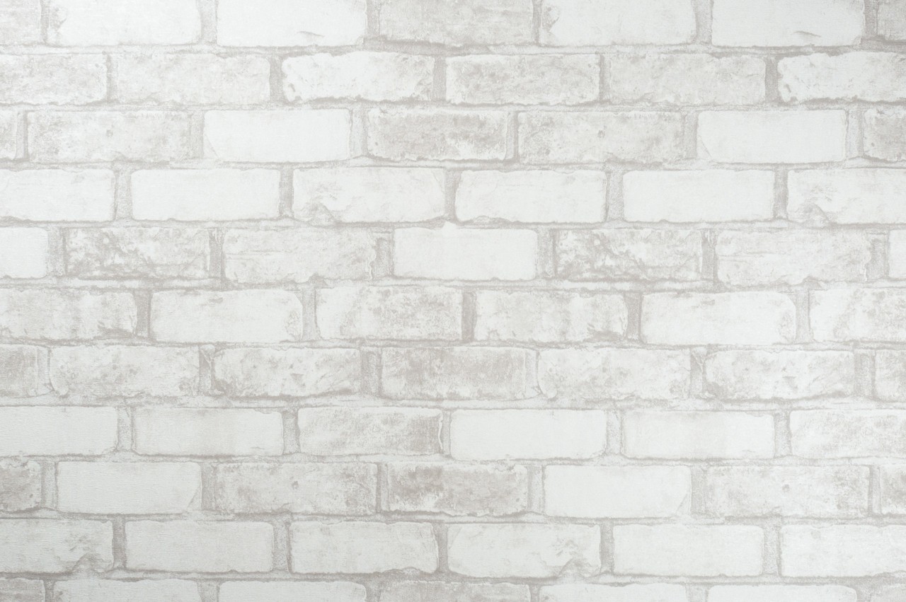 Hot Embossed wallpaper on Non-Woven Base Vinil Brick SHT 1-1358 Light Gray 10,05 x 1,06 m
