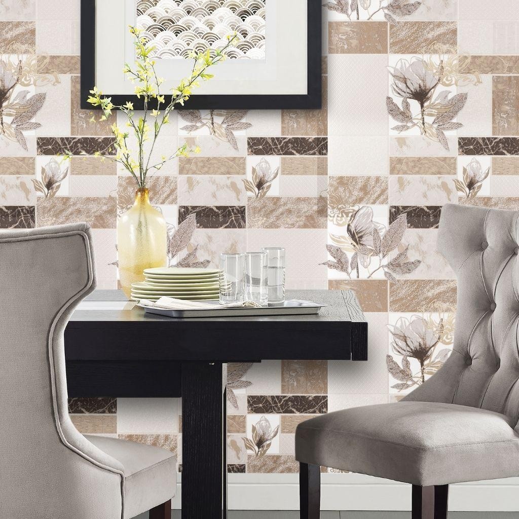 Vinyl Foam wallpaper on paper backing Vinil Marmorica MNK 5-1058 Dark Gray 10,05 x 0,53 m
