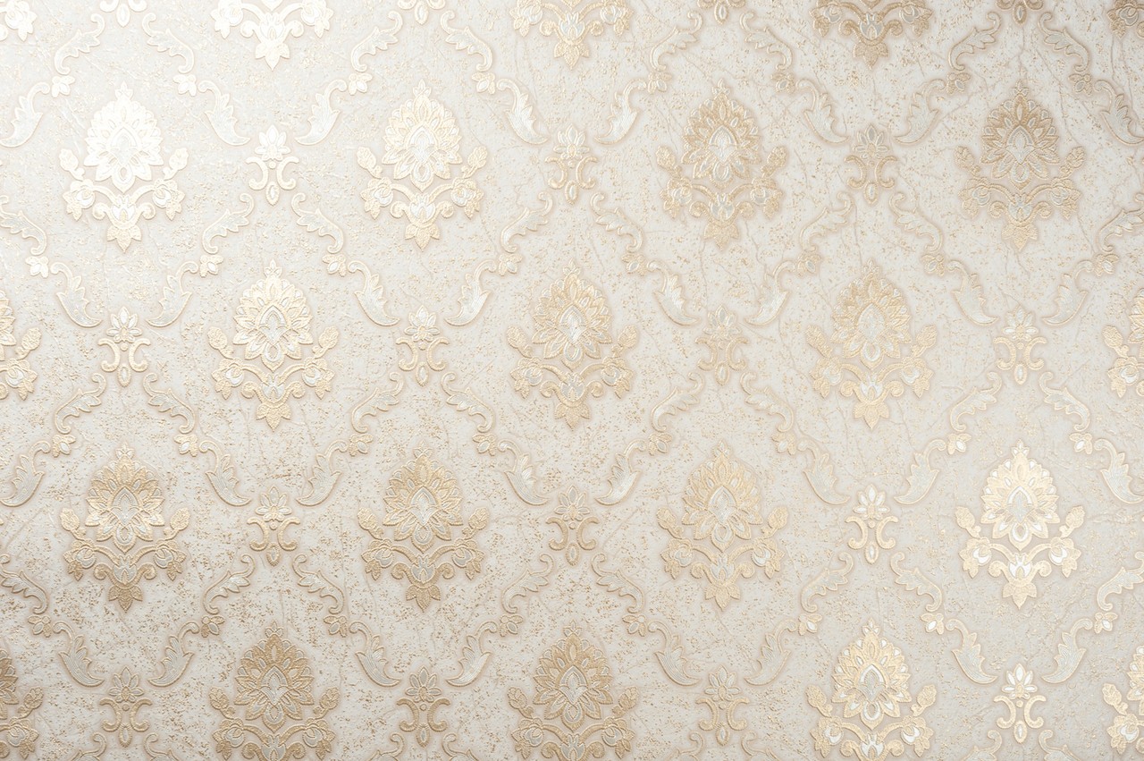 Vinyl Foam wallpaper on non-woven base Vinil Klein  DHS-1413/2 Light Gold 10,05 x 1,06 m