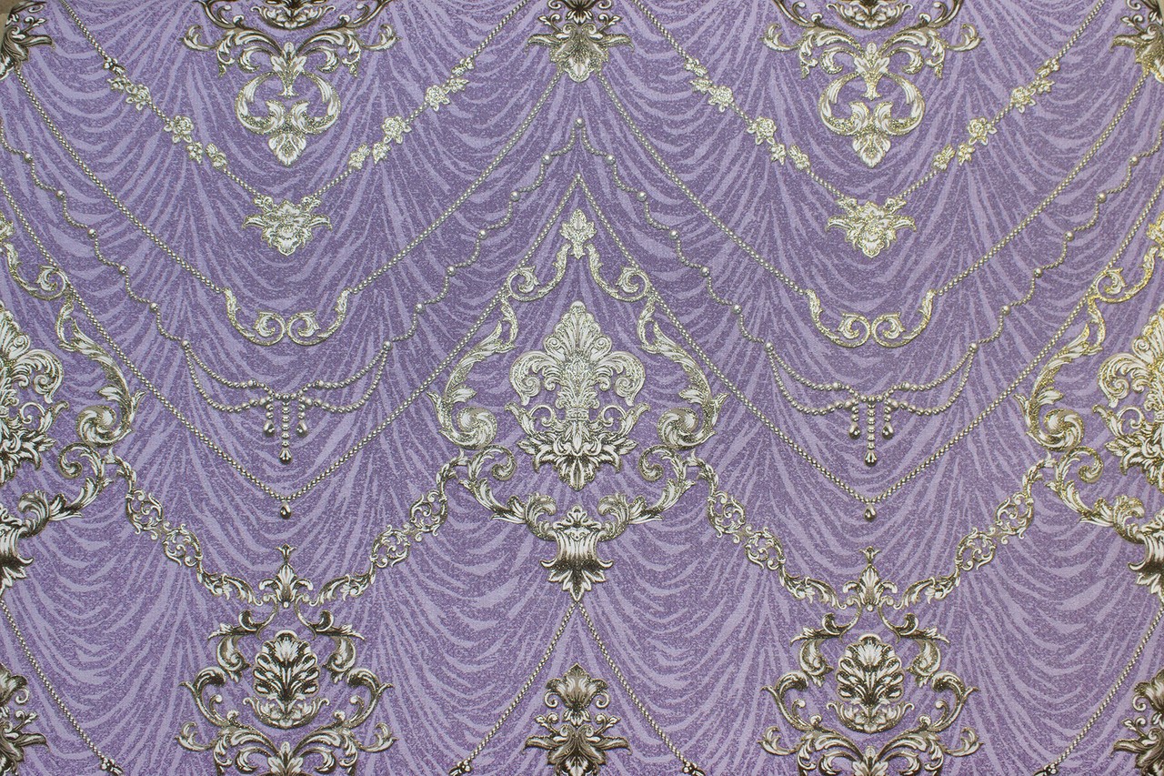 Vinyl Foam wallpaper on non-woven base Vinil Lankaran  DHS-1416/6 Purple 10,05*1,06 m