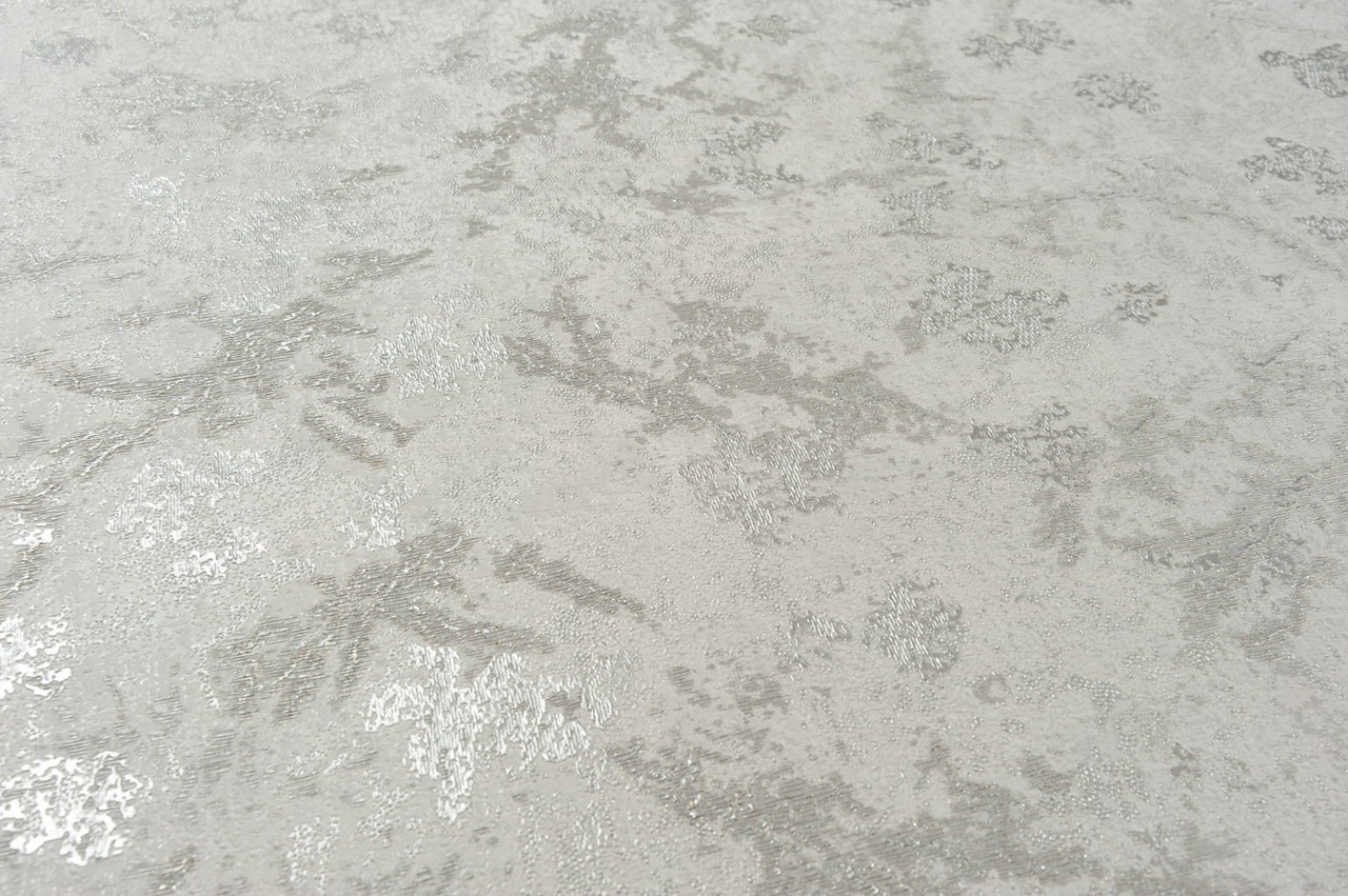 Hot Embossed wallpaper on Non-Woven Base Vinil Sofi SHT5-1210 Silver 10,05 x 1,06 m