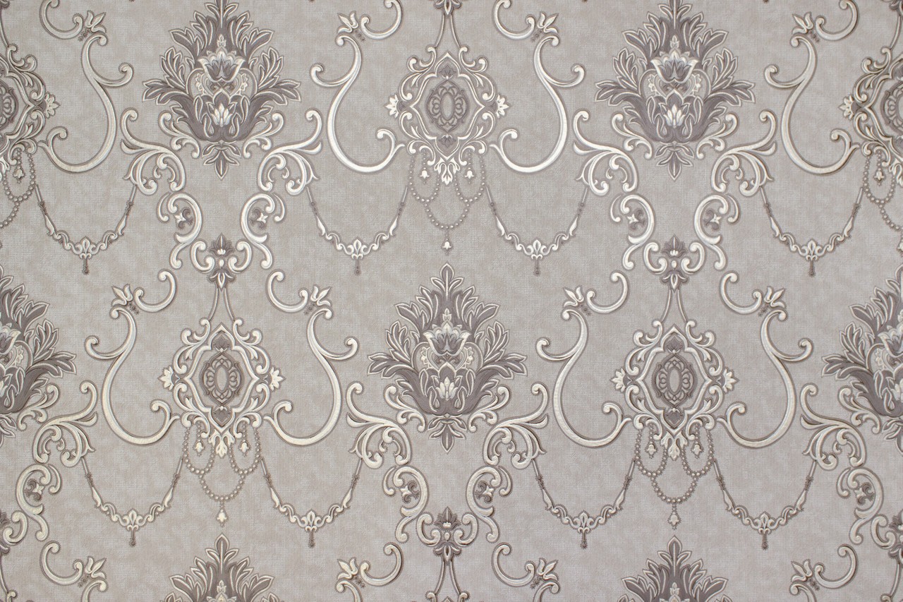 Vinyl Foam wallpaper on non-woven base Vinil Zan DHV-1249/4 Mocha 10,05 x 1,06 m