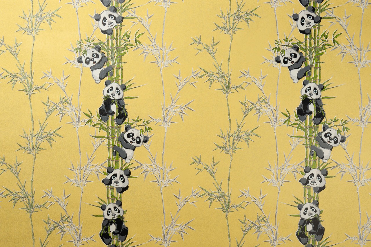Vinyl Foam wallpaper on non-woven base Vinil Pandas DHN-1427/4  10,05 x 1,06 m