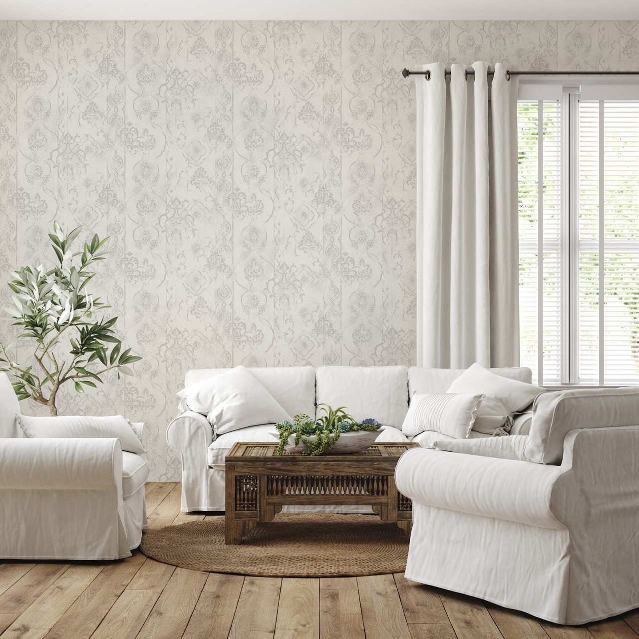 Hot Embossed wallpaper on Non-Woven Base Vinil Altair SHT 3-1470 Beige 10,05 x 1,06 m