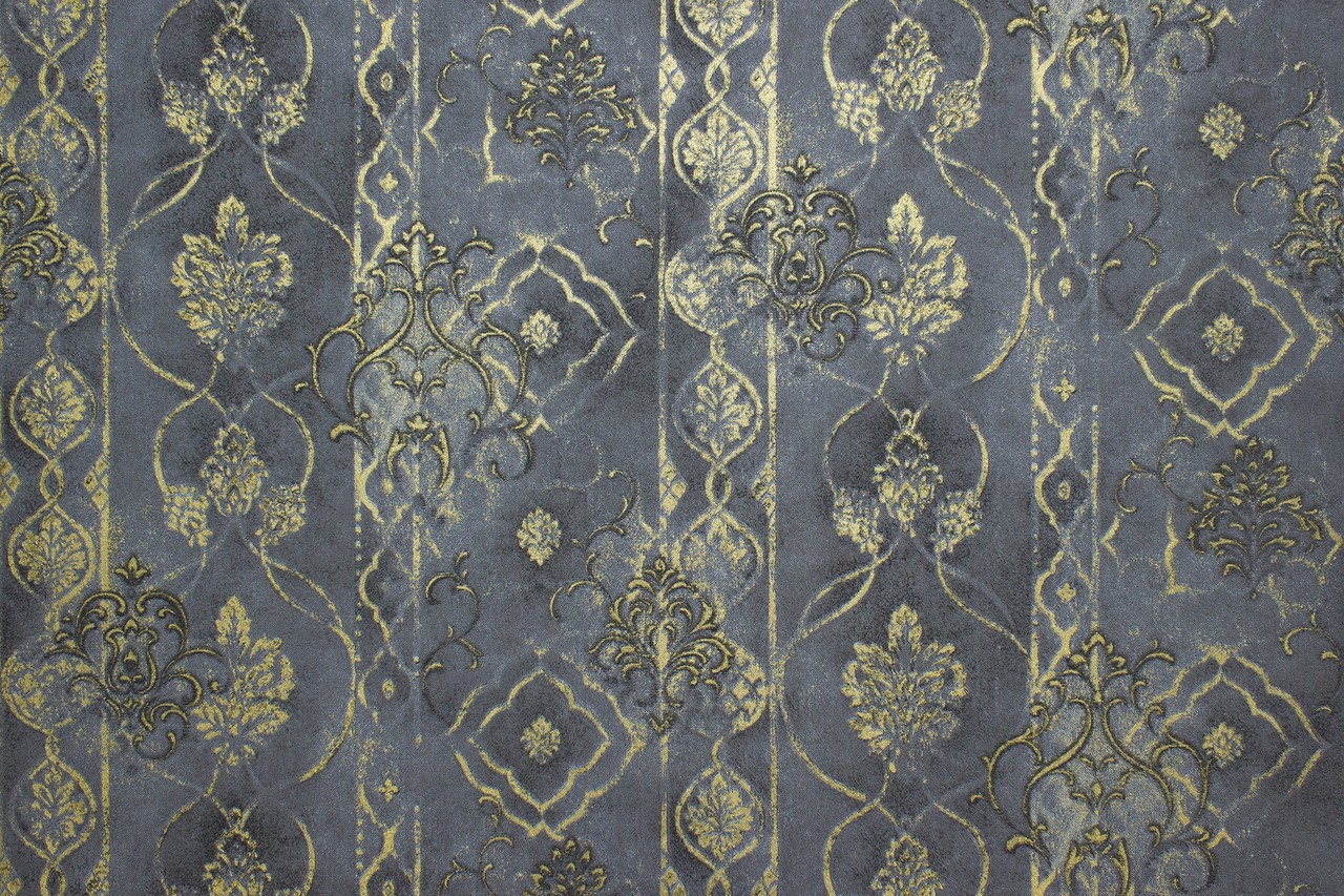 Hot Embossed wallpaper on Non-Woven Base Vinil Altair SHT 6-1470 Blue-Black 10,05 x 1,06 m