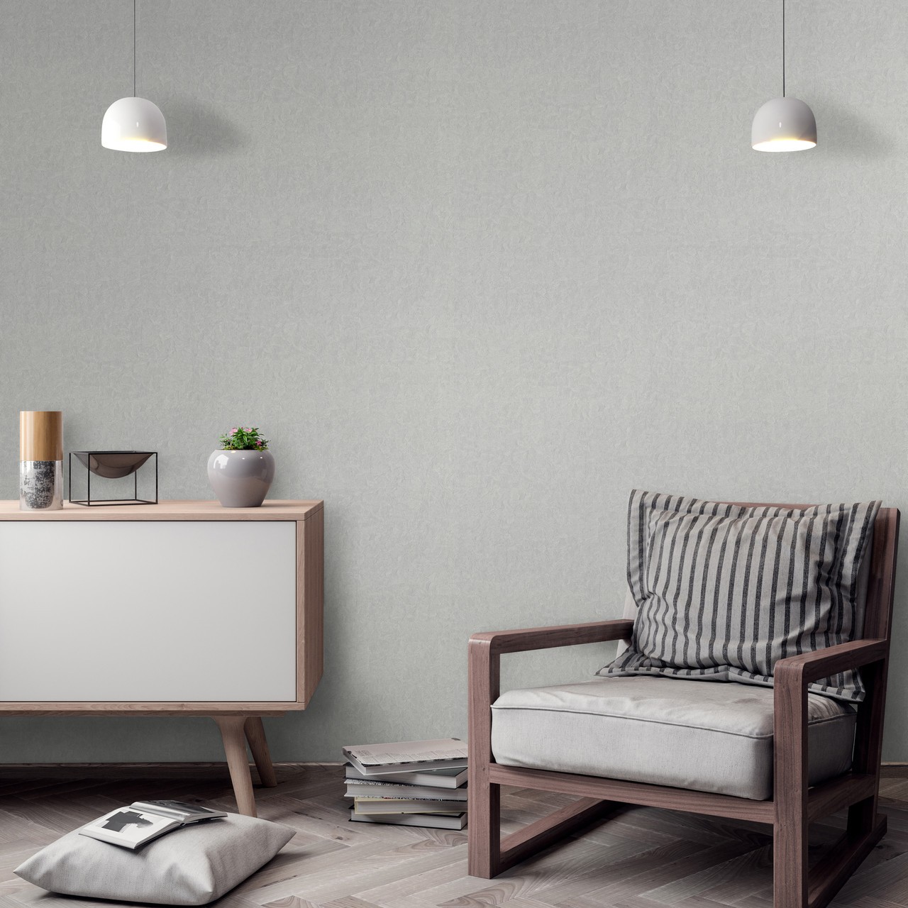 Hot Embossed wallpaper on Non-Woven Base Vinil Splash TFSH 4-1350 Gray 10,05 x 1,06 m