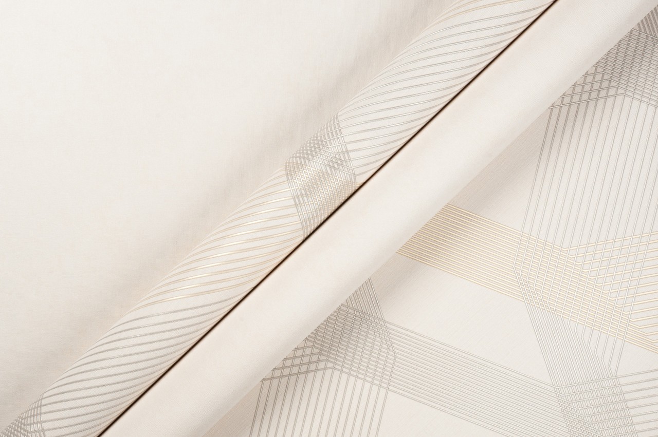 Hot Embossed wallpaper on Non-Woven Base Vinil Fringe TFSH 2-1431 Warm-Beige 10,05 x 1,06 m