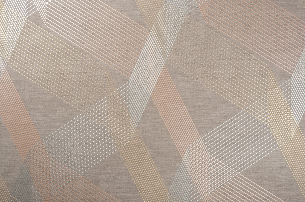Hot Embossed wallpaper on Non-Woven Base Vinil Fringe TFSH 5-1431 Brown 10,05 x 1,06 m