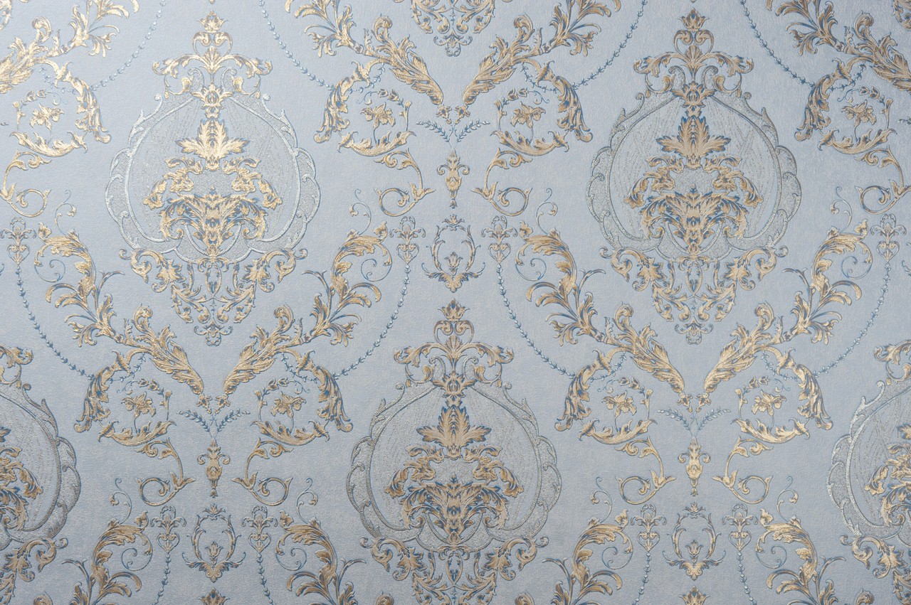 Vinyl Foam wallpaper on non-woven base Vinil Malena DHV-1484/3 Light-Jeans 10,05 x 1,06 m