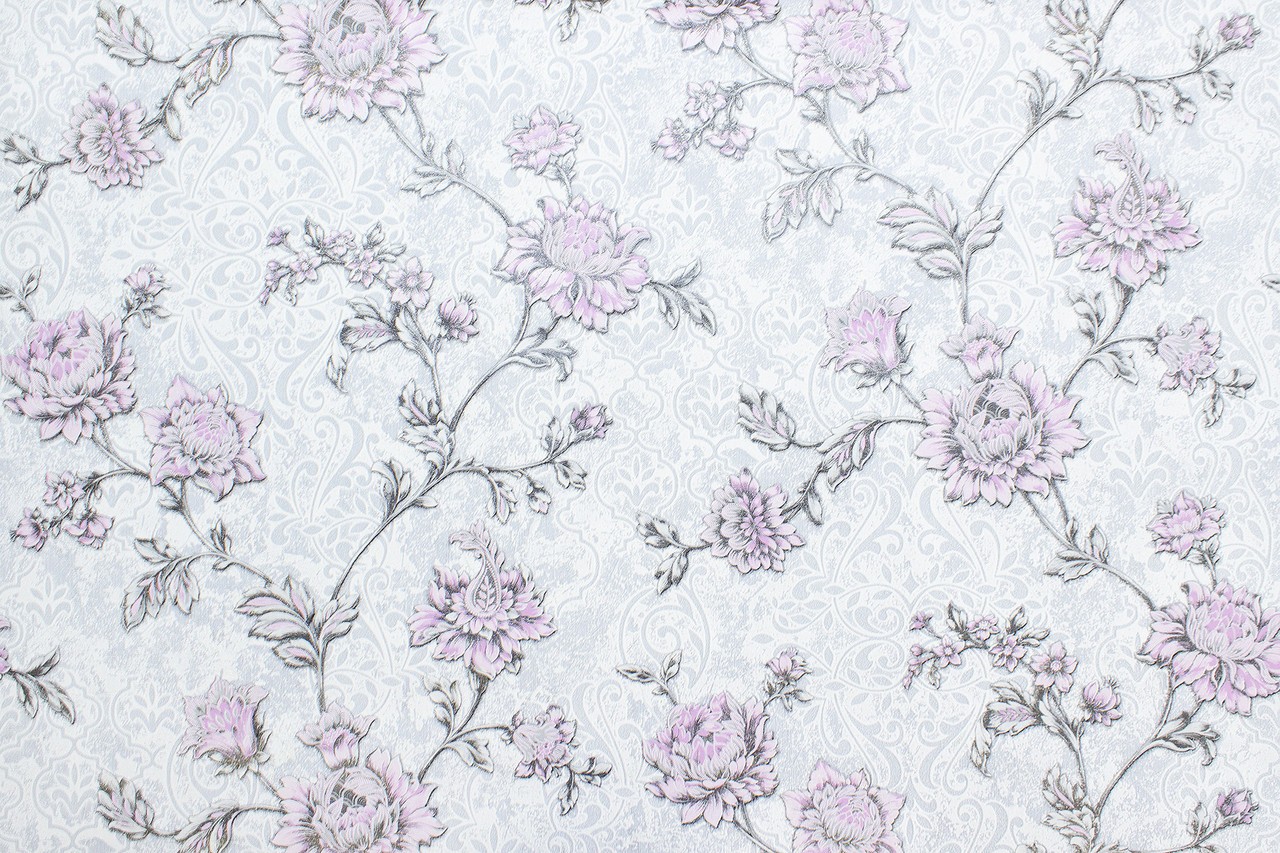 Vinyl Foam wallpaper on non-woven base Vinil Elegy DHV-1483/5 Blue-Gray 10,05 x 1,06 m