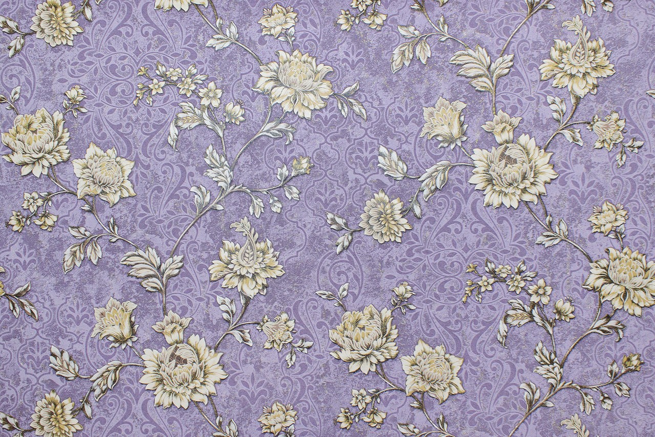 Vinyl Foam wallpaper on non-woven base Vinil Elegy DHV-1483/6 Purple 10,05 x 1,06 m