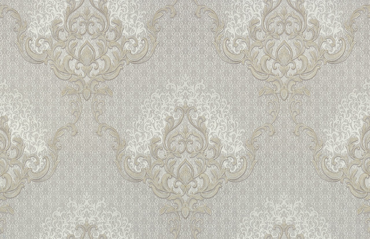 Vinyl Foam wallpaper on non-woven base Vinil Damir DHV-1486/4 Gray-Brown 10,05 x 1,06 m