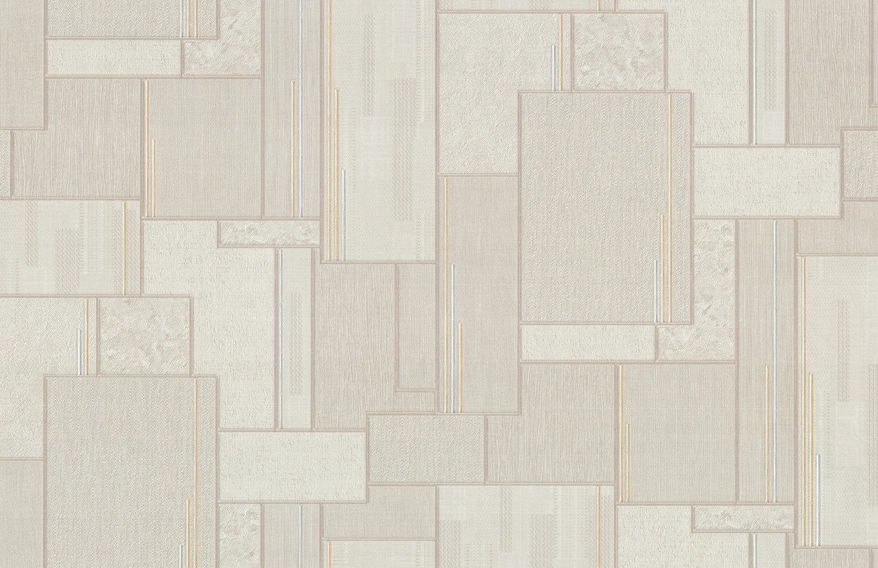 Hot Embossed wallpaper on Non-Woven Base Vinil Patchwork TFSH 3-1434 Brown 10,05 x 1,06 m