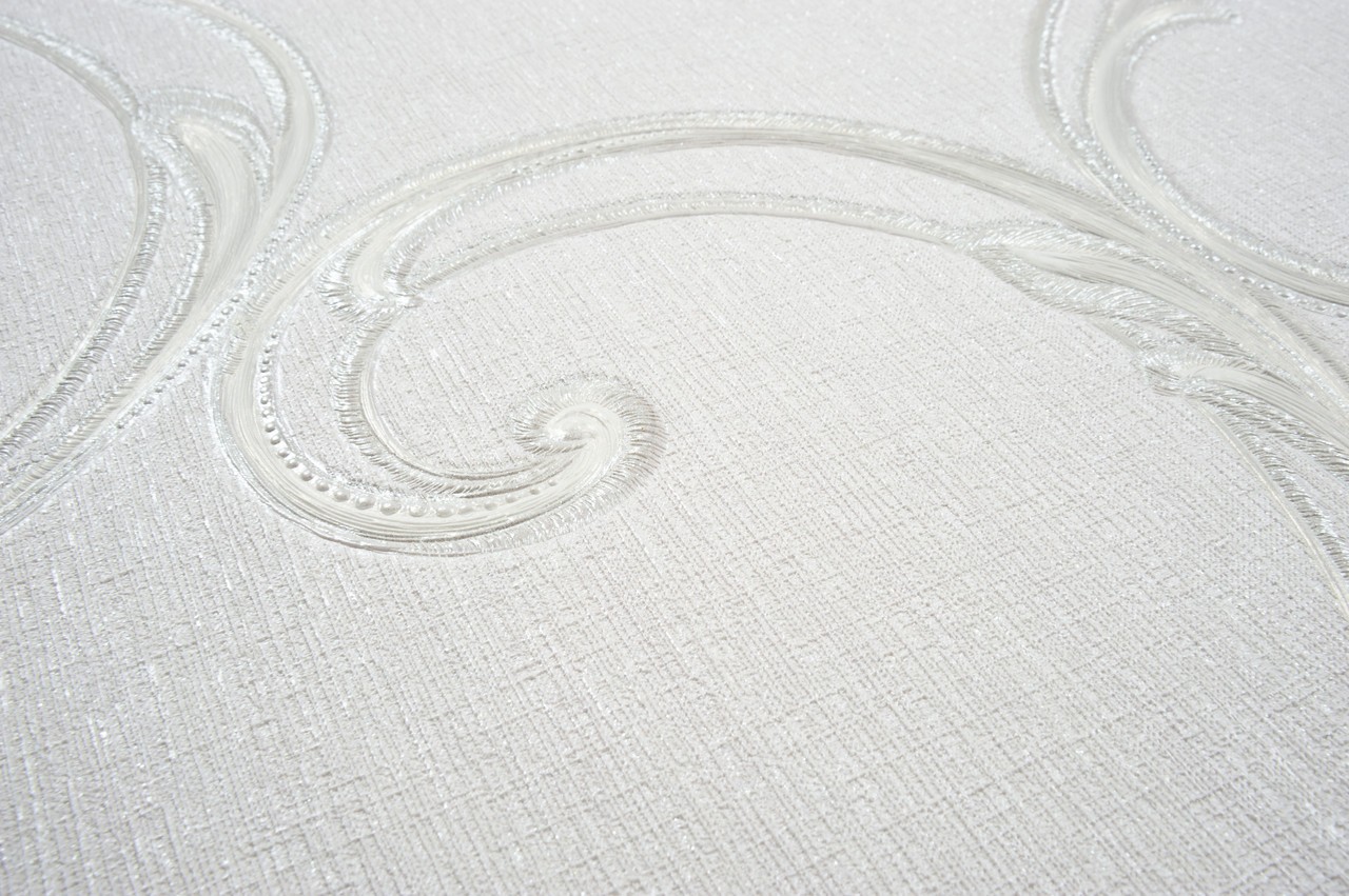 Hot Embossed wallpaper on Non-Woven Base Vinil Vensan PVIP 1-1571 Light-Gray 10,05 x 1,06 m