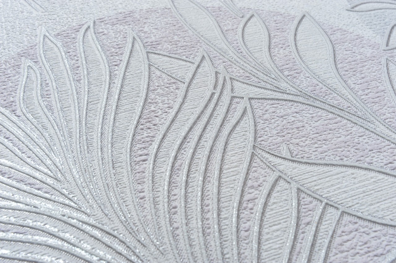 Vinyl Foam wallpaper on non-woven base Vinil Fern DHV-1591/1 Light-Gray 10,05 x 1,06 m