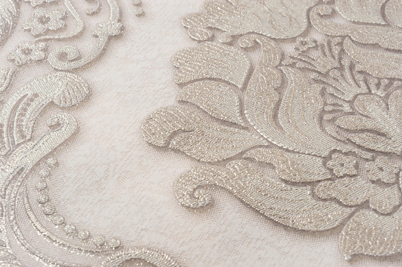 Vinyl Foam wallpaper on non-woven base Vinil CHARLOTTE KFV 4-1621 Light Pink 10,05 x 0,53 m